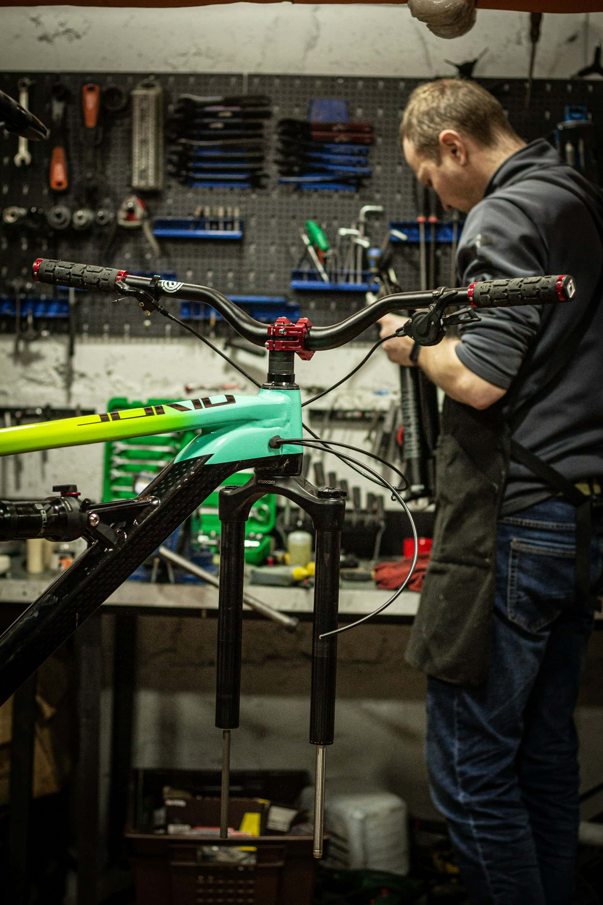 Bike repair illustration
